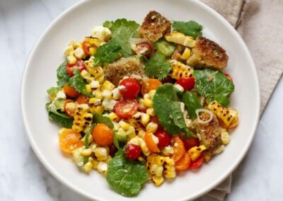 Mexican Corn Panzanella Salad