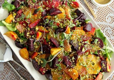 Roasted Beet and Citrus Salad with Mustard Vinaigrette