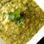 Oven Roasted Tomatillo Salsa